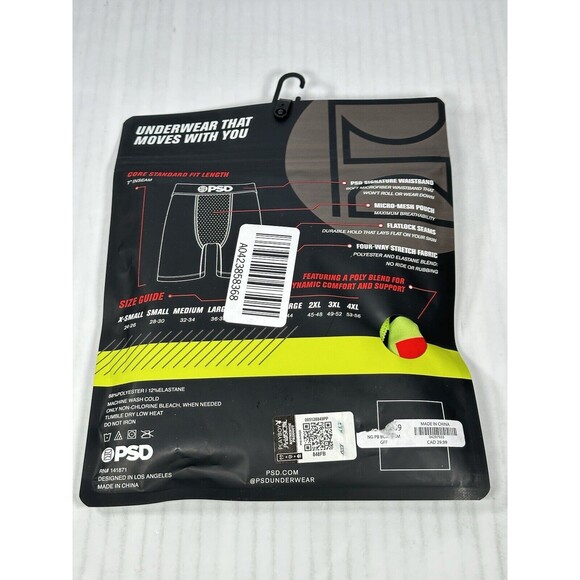 Size Small - PSD Playboy Neon Green Zebra Print Boxers Underwear NEW - Picture 3 of 3